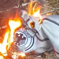 Euro wrecking - tagged Germany Adidas football kit burning